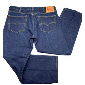 2015 Levi's 505 Men's 38x29 Dark Wash Mid Rise Straight Leg Jeans